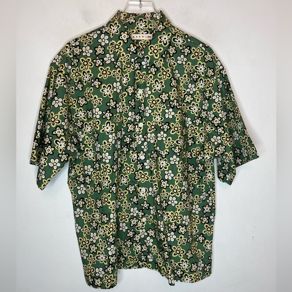 Marni | Shirts | Marni Oversized Floral Open Collar Casual Uniqlo Shirt ...